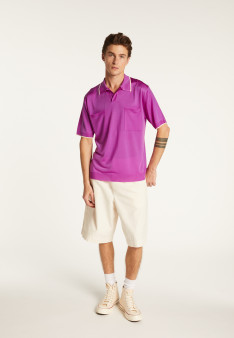 Poloshirt van licht garen - Milo