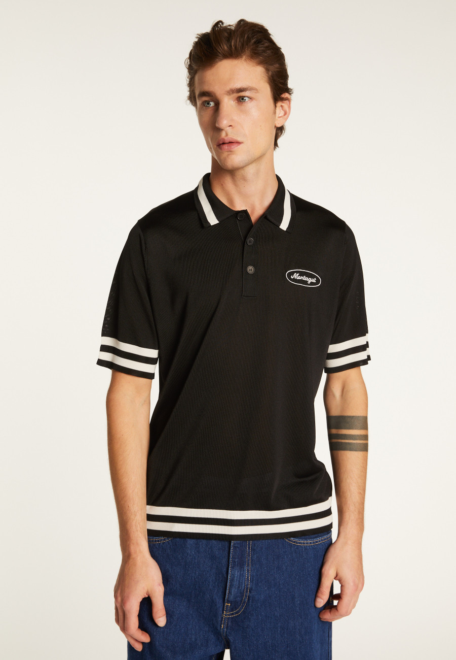 Polo shirt in light thread and stripes - Montmartre Polo shirt in light thread and stripes - Montmartre
