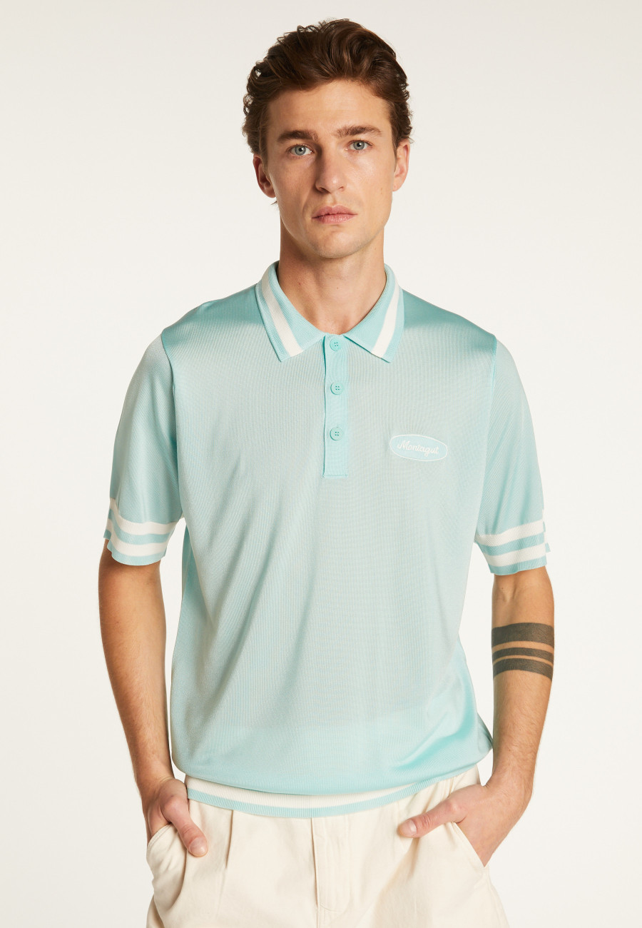 Polo shirt in light thread and stripes - Montmartre Polo shirt in light thread and stripes - Montmartre