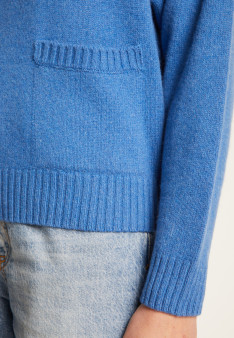Loose sweater with pockets in recycled cashmere and wool - Davina