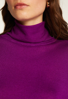 Bamboo cashmere turtleneck t-shirt - Aerio