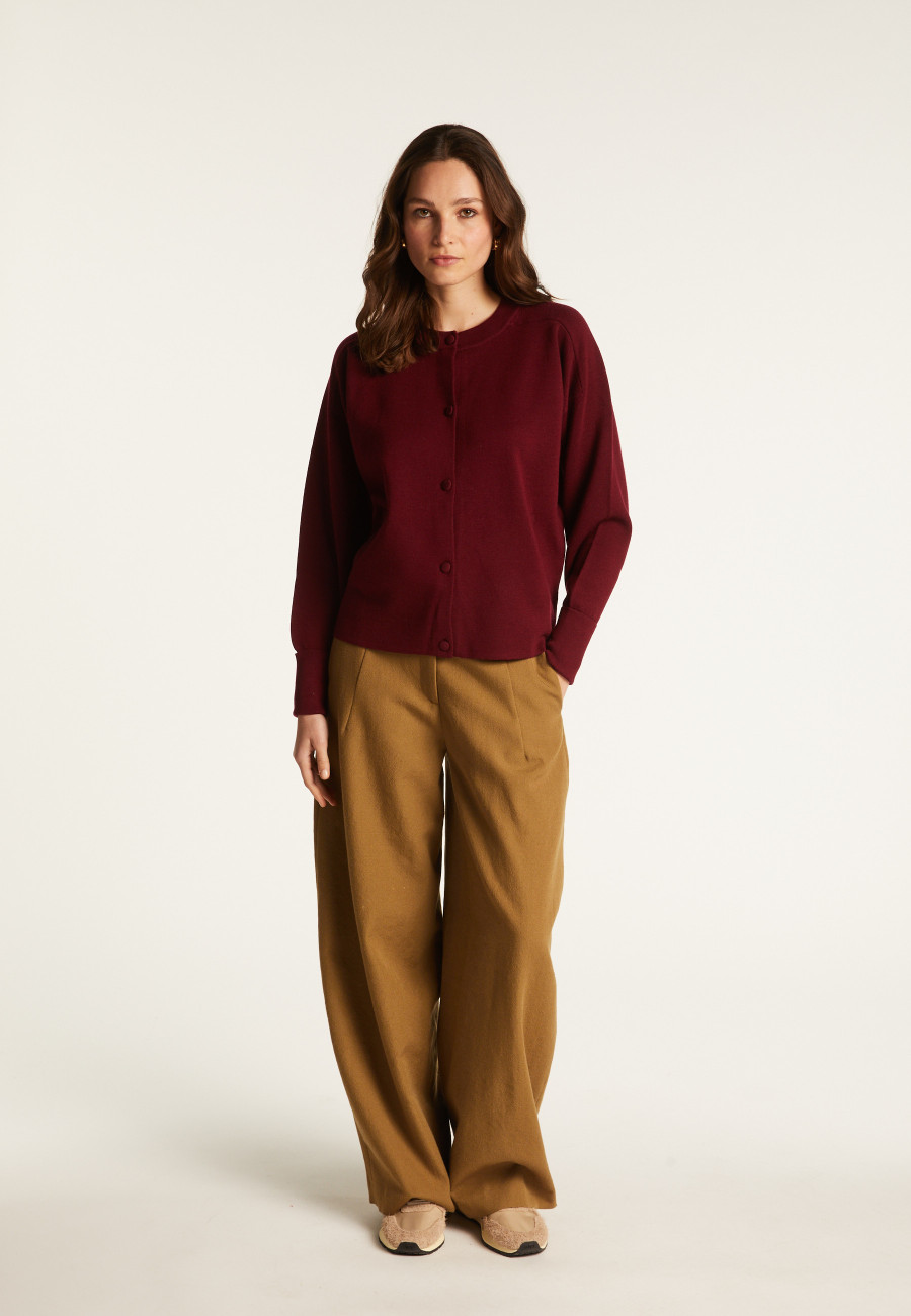 Buttoned jacket with pockets in merino wool - Gaspard Buttoned jacket with pockets in merino wool - Gaspard