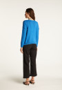 Pull col V en coton et lin - Nathalie