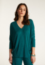 Pull manches chauve-souris en lin flammé - Balou