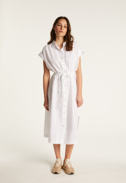 Robe manches longues en lin - Emy