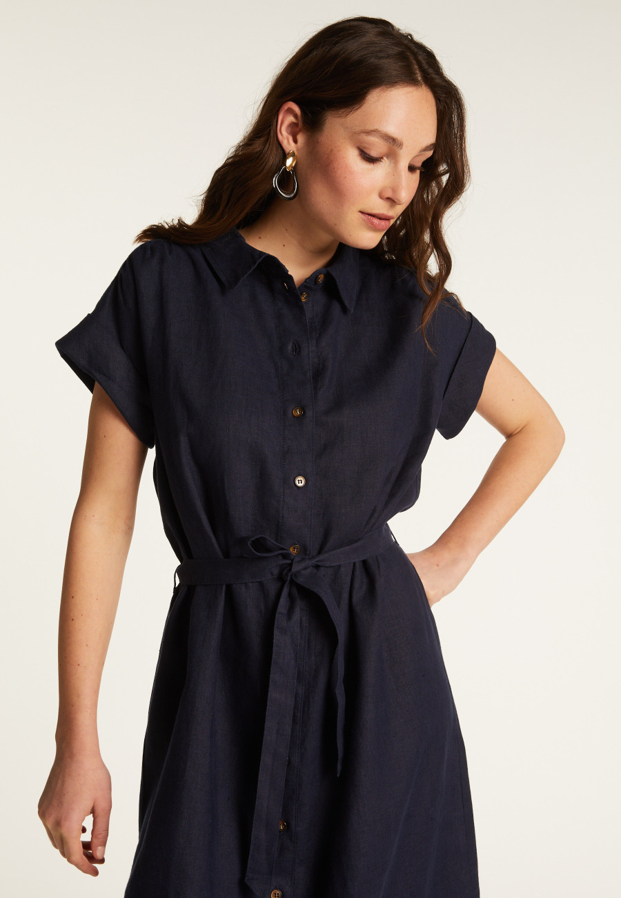 Robe manches longues en lin - Emy Robe manches longues en lin - Emy