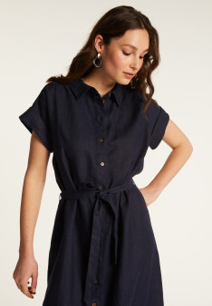 Robe manches longues en lin - Emy