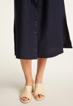 Robe manches longues en lin - Emy