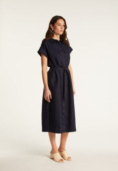 Robe manches longues en lin - Emy