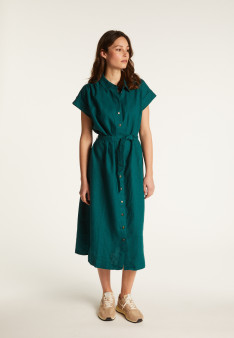 Robe manches longues en lin - Emy