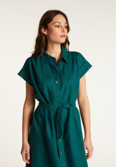 Robe manches longues en lin - Emy