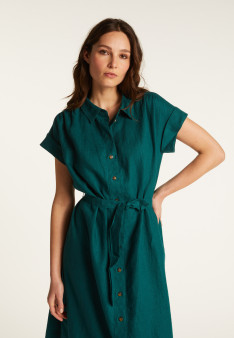 Robe manches longues en lin - Emy