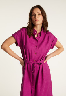 Robe manches longues en lin - Emy