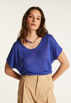 T-shirt en lin flammé - Lola