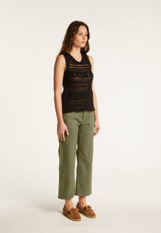Openwork cotton tank top - Danny