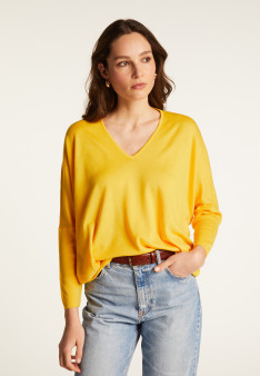 Pull manches chauve-souris en laine mérinos - Boxe 8252