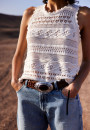 Openwork cotton tank top Danny