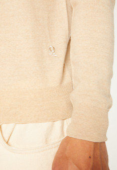 pull à manches longues en laine mérinos Elmo