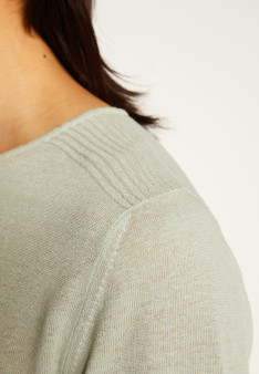 Button-neck T-shirt - LEONCE
