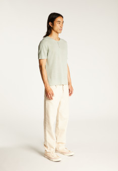 Button-neck T-shirt - LEONCE