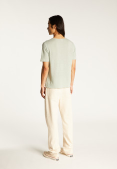 Button-neck T-shirt - LEONCE