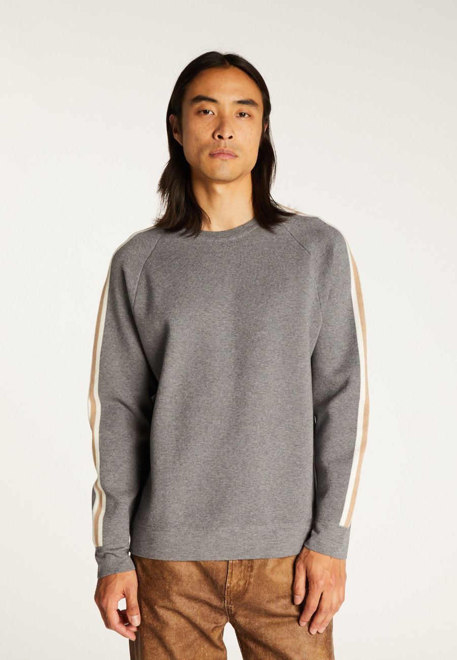 Wool-blend tricolour sweater - Sigur Wool-blend tricolour sweater - Sigur