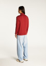 Trucker neck sweater with logo in merino wool - Ryan