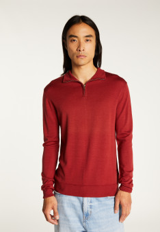 Pull col camionneur avec logo en laine mérinos - Ryan
