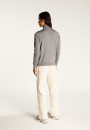 Turtleneck sweater with logo in merino wool - Enzo