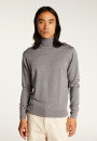Turtleneck sweater with logo in merino wool - Enzo