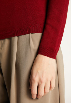 Roll-neck jumper in merino wool
