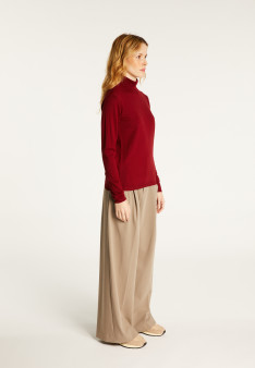 Roll-neck jumper in merino wool