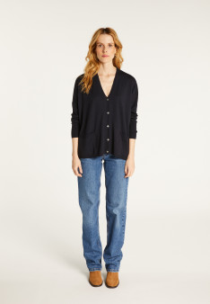 Oversized wool cardigan - Bonte