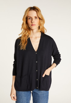 Oversized wool cardigan - Bonte