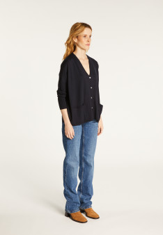 Oversized wool cardigan - Bonte
