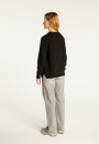 V-neck cardigan in wool and silk