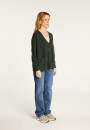 Buttoned V-neck cardigan with cashmere pockets - Achille
