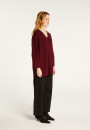 Loose sweater with slits in recycled cashmere and wool - Darius