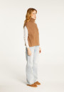 Sleeveless high-neck sweater in recycled cashmere and wool - Dalya