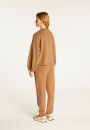 Round-neck sweater with balloon sleeves in recycled cashmere and wool - Lamara