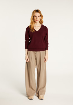 V-neck cashmere sweater - Bertille
