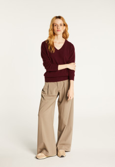 V-neck cashmere sweater - Bertille
