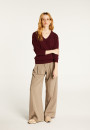 V-neck cashmere sweater - Bertille