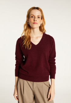 V-neck cashmere sweater - Bertille