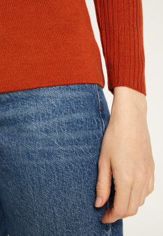 Pull col rond en laine mérinos maille fine - Altesa