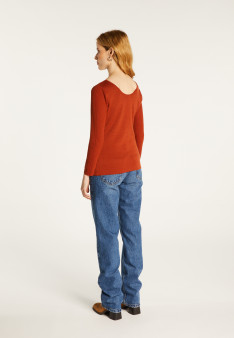Pull col rond en laine mérinos maille fine - Altesa