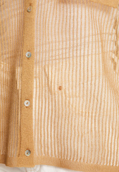 Short-sleeved blouse with iridescent effect - Stacy