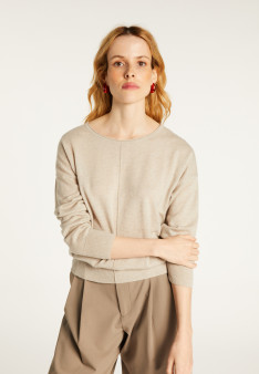 Light cashmere round neck sweater - Soraya