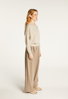 Light cashmere round neck sweater - Soraya