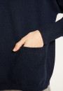 Short cashmere sweater with pocket - Balba